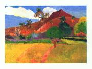Paul Gauguin Tahitian Landscape USA oil painting artist